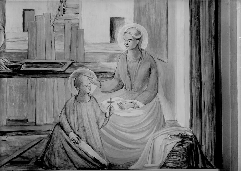 TALLER DE NATZARET PARRÒQUIA DE LA MÚNIA DEL PENEDÈS, 1950.